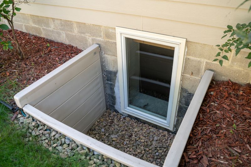 Basement with Awning Windows